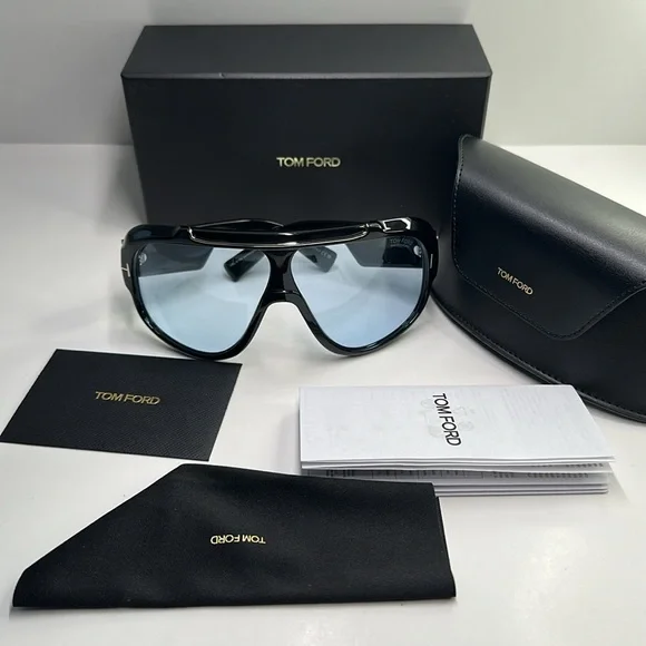 💯- New Authentic TOM FORD SUNGLASSES TOM FORD RELLEN FT1093 01V - Picture 8 of 15